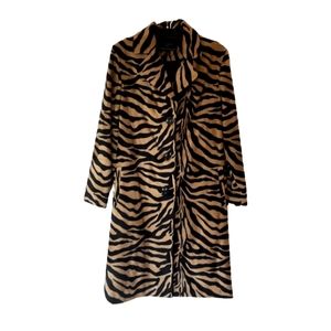 San Souci Zebra long style blazer coat